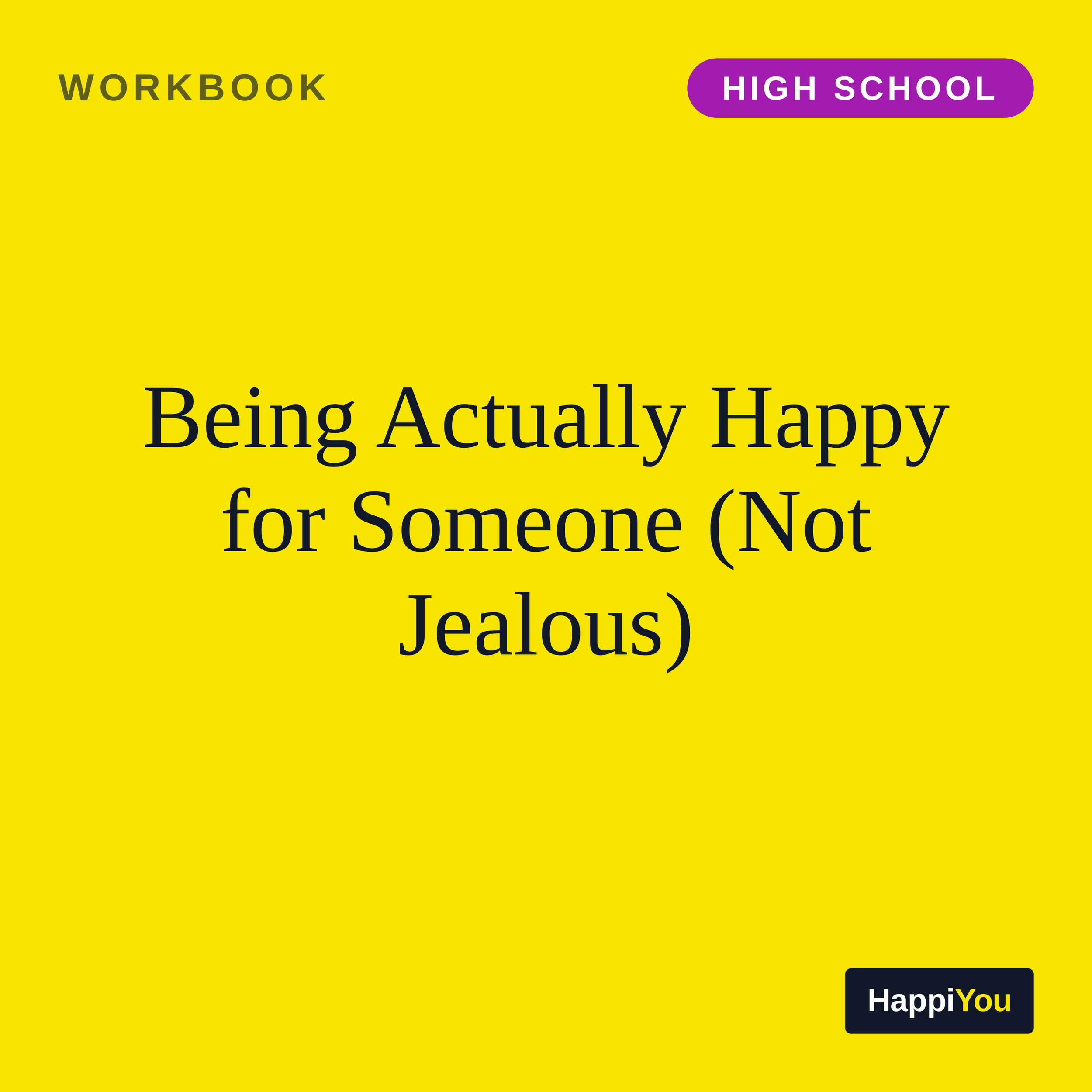 Being Actually Happy for Someone (Not Jealous)