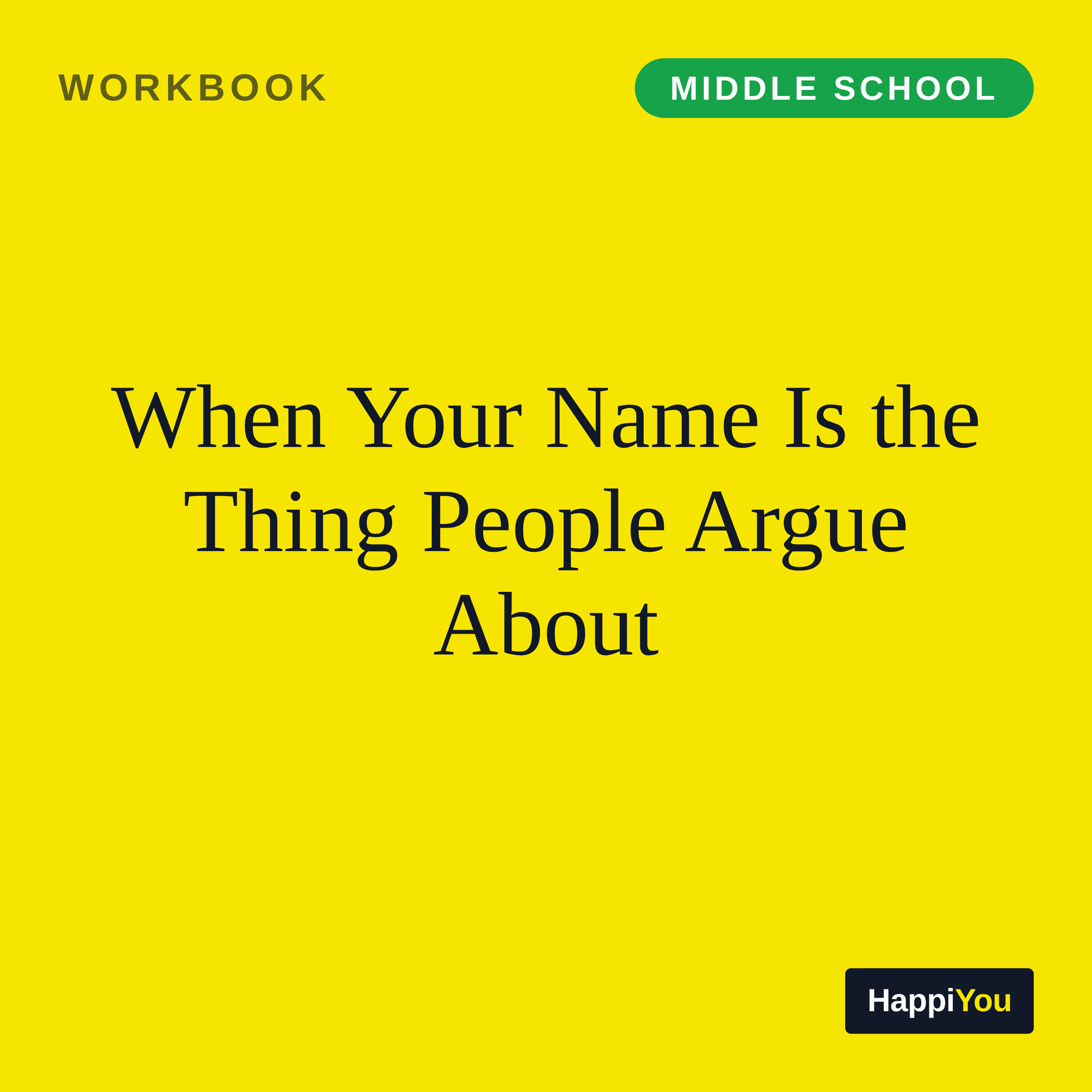 When Your Name Is the Thing People Argue About