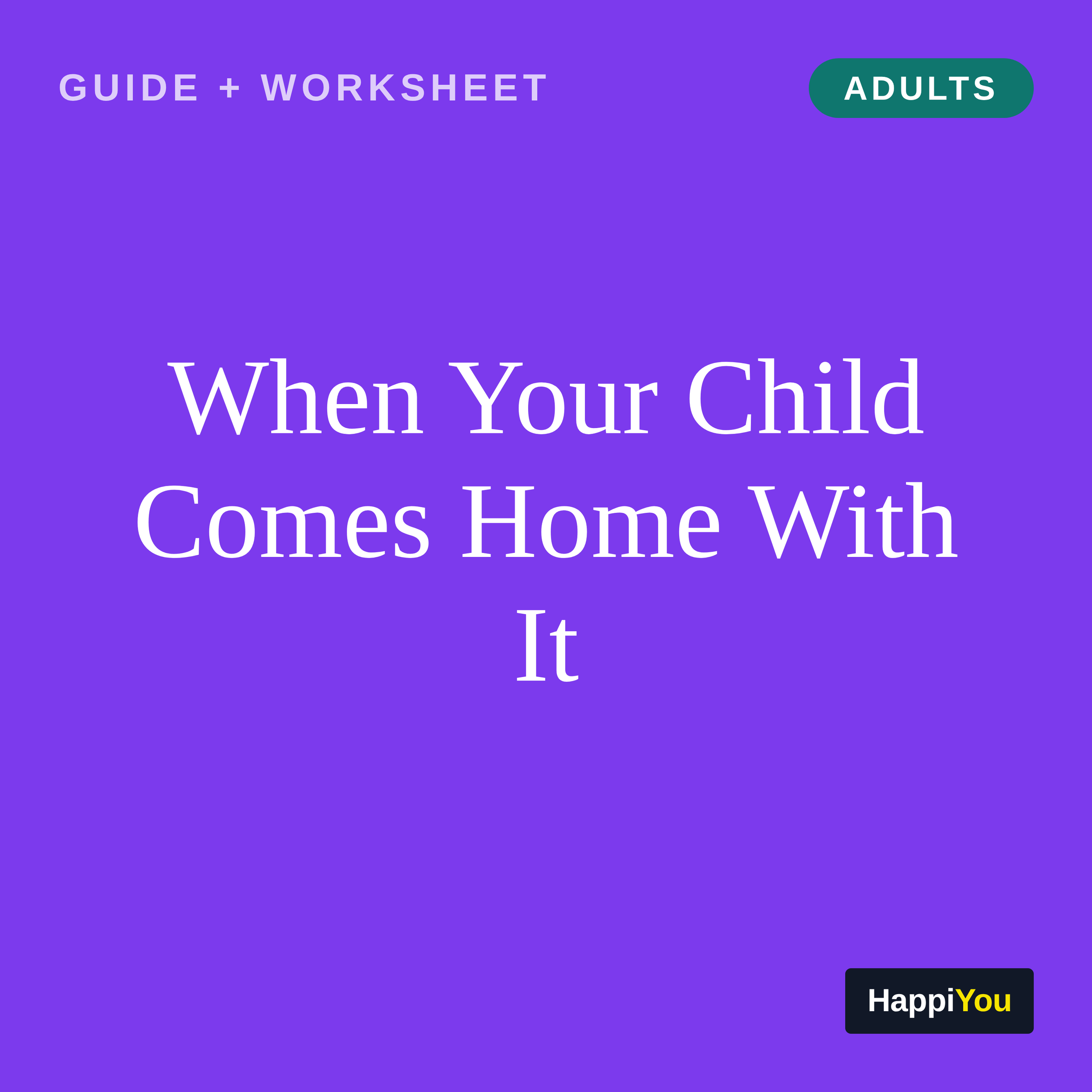 When Your Child Comes Home With It