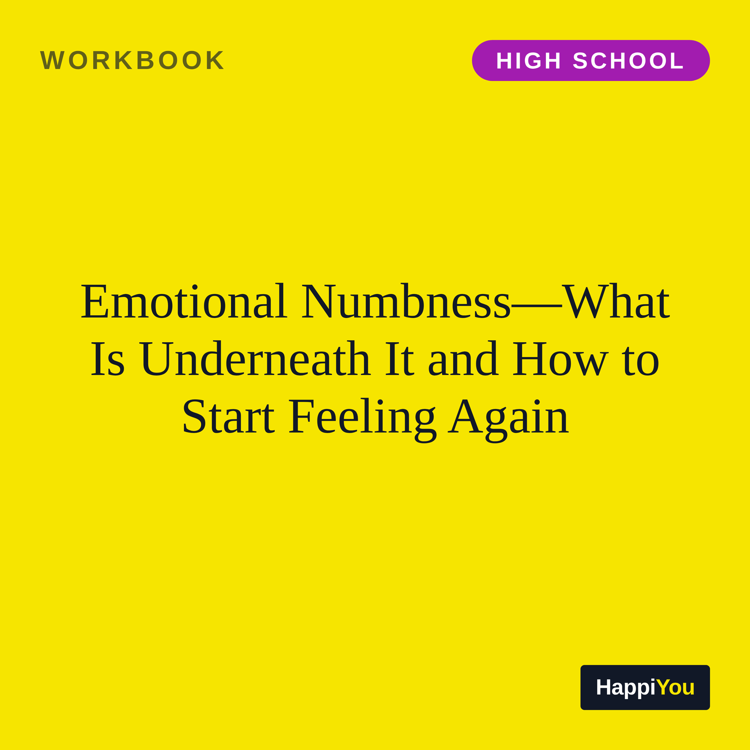 Emotional Numbness
