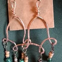 Three Tier Drop Earrings