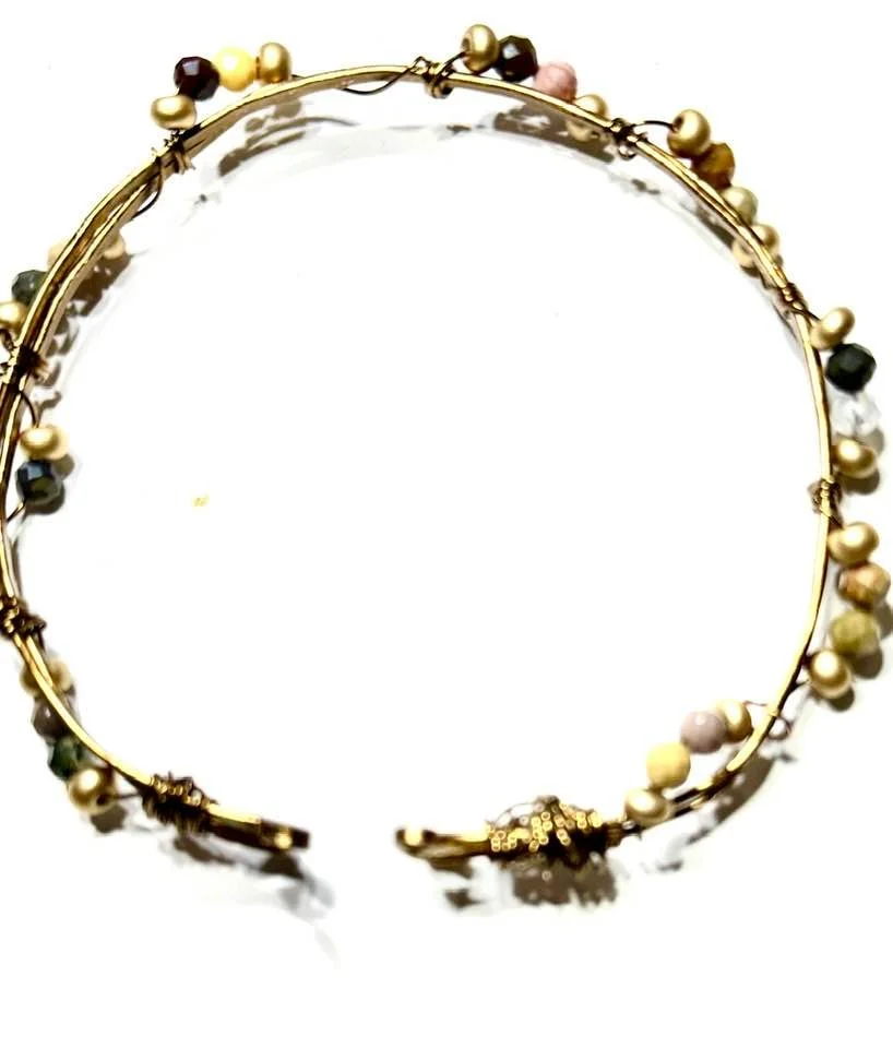 Alashan Mongolian hand-wrapped bracelet