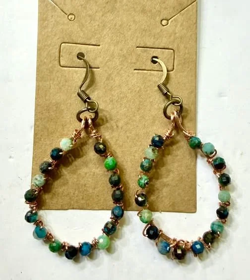 Chrysocolla Gemstone Earrings