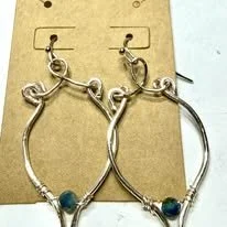 Blue/Green Tourmaline Earrings