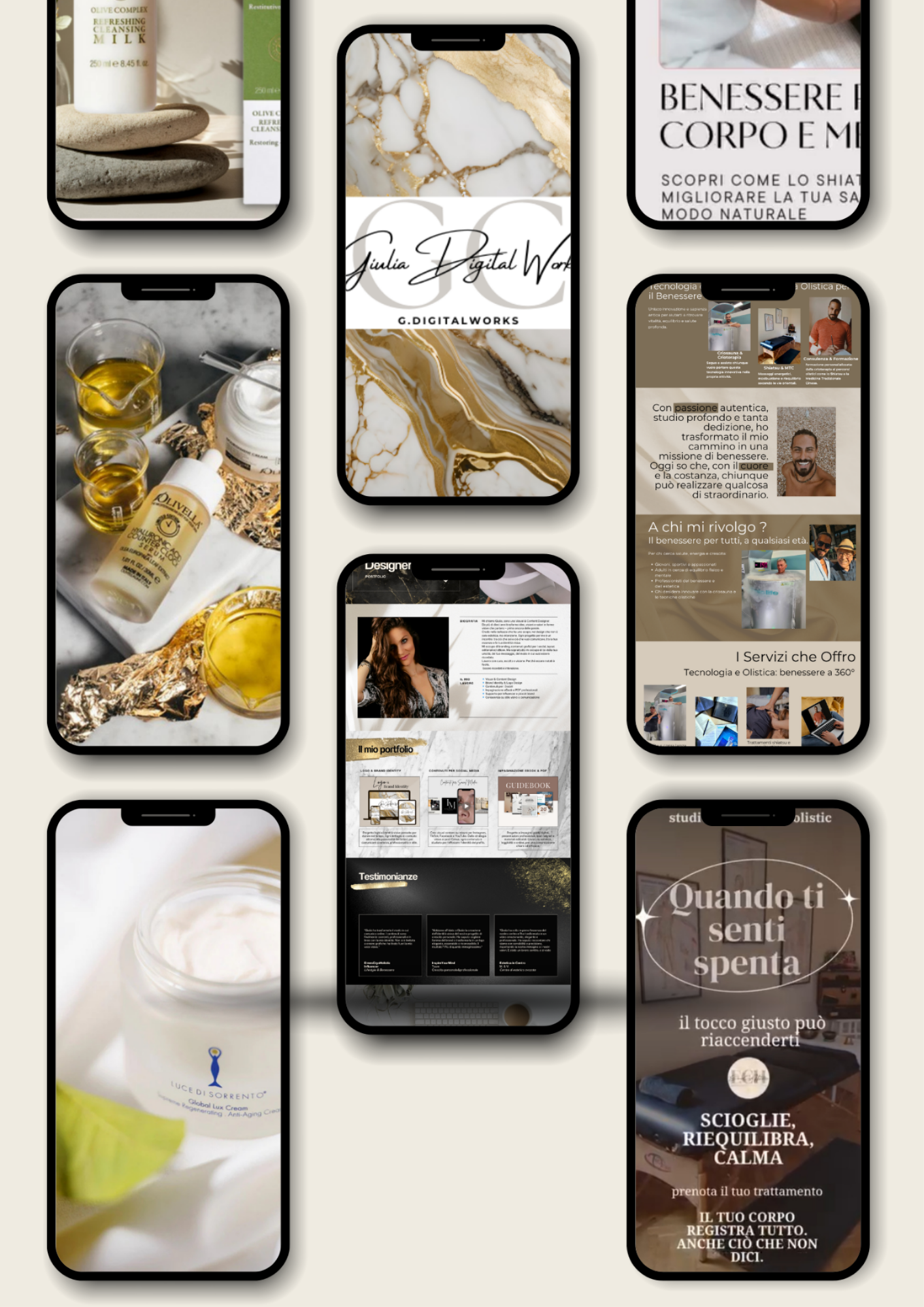 Template Instagram e identità visiva per social media branding