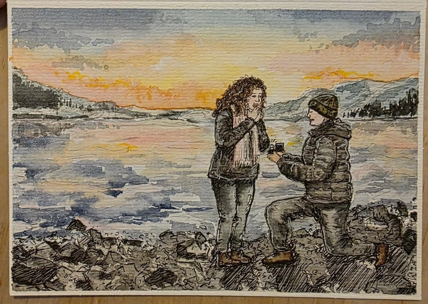 Lucie &amp; James' engagement 🥹❤️