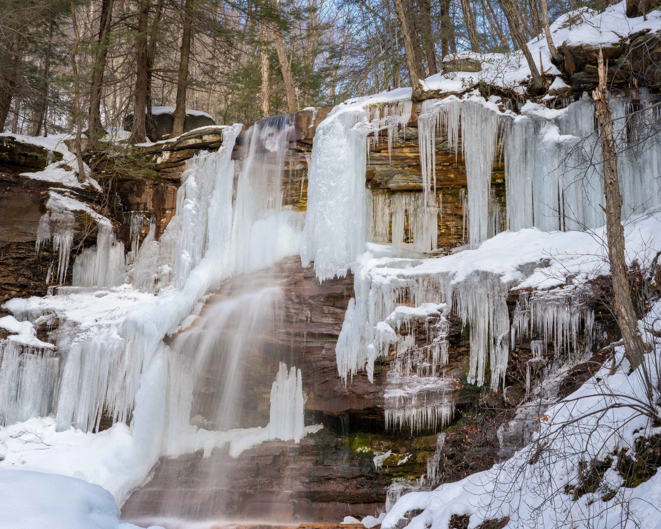 5x7 Note Card: Frozen Cascade