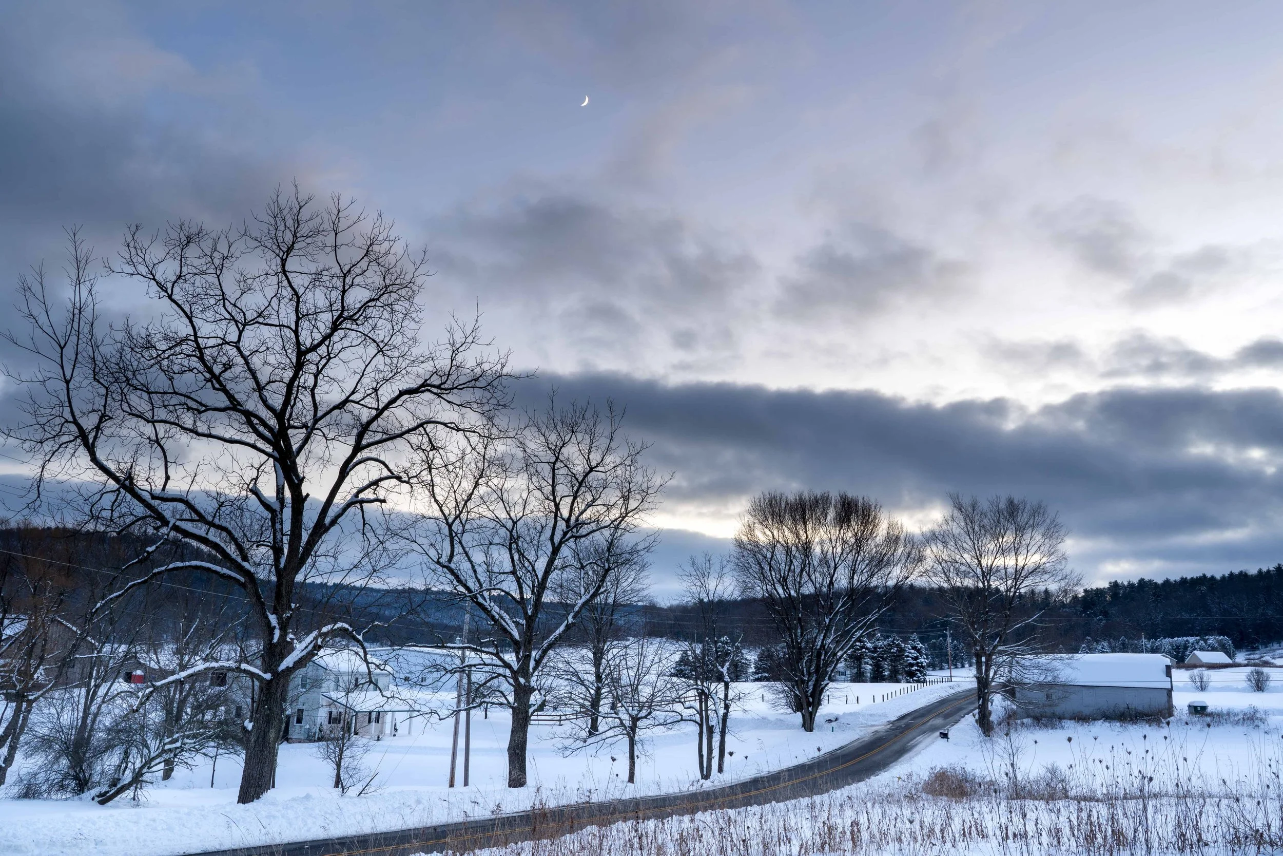 Moonrise over Rose Valley