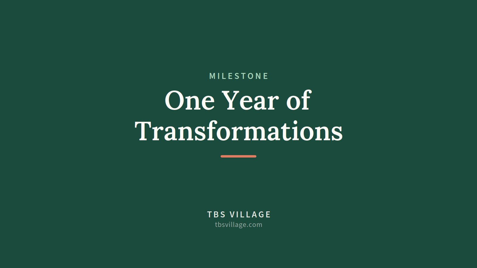 One Year of Transformations + A New Vision for the Outdoors