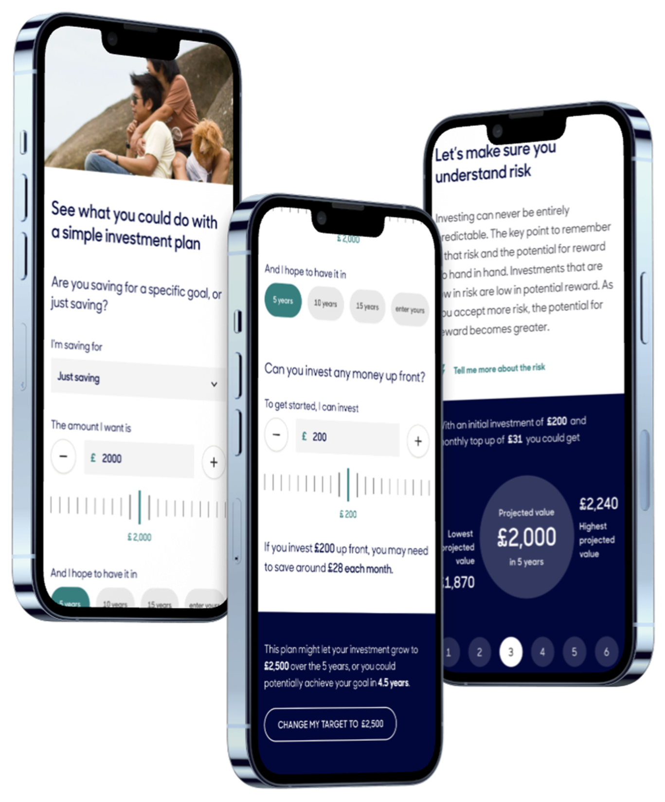 Digital advice screens on phone