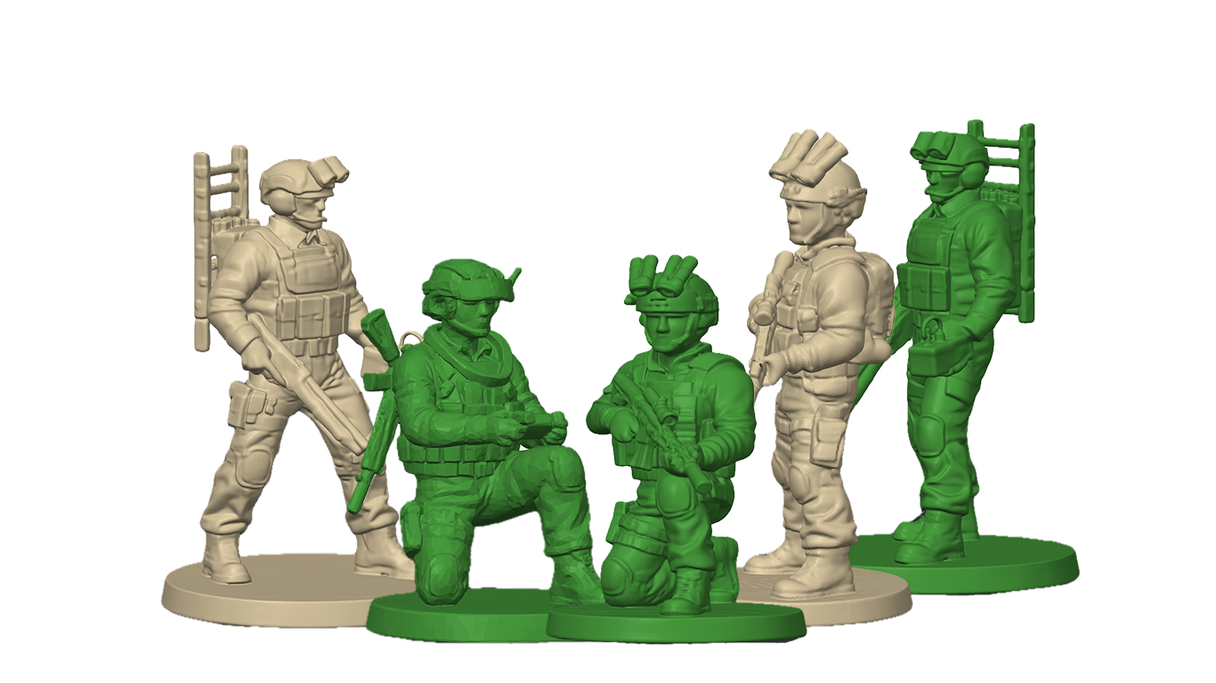 Modern army men and military collectibles from Danger Close Labs, featuring tactical operators, communications specialists, and special operations-inspired toy soldiers. Made in America and designed for collectors, veterans, and future generations