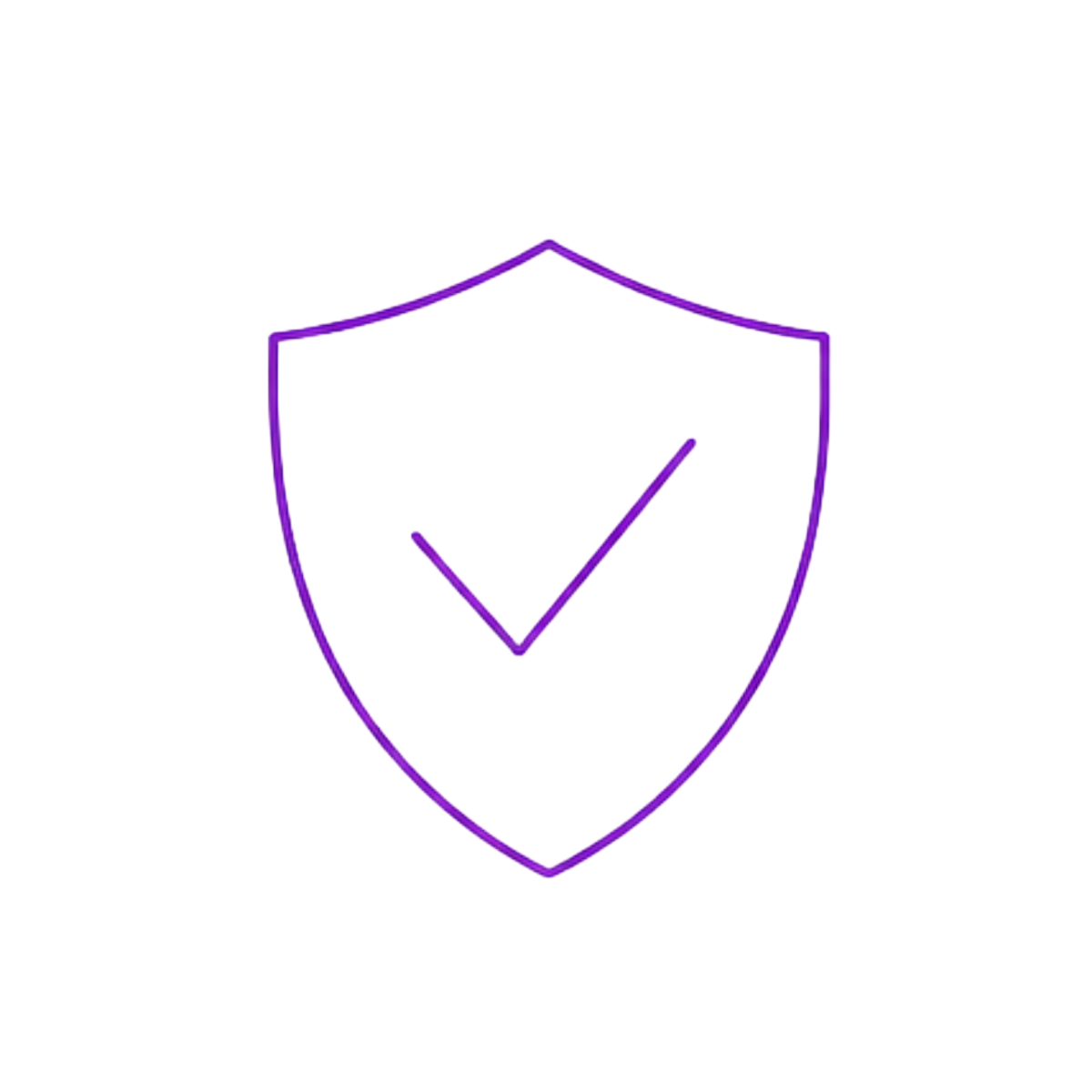 A graphic shield, representing the value: integrity.