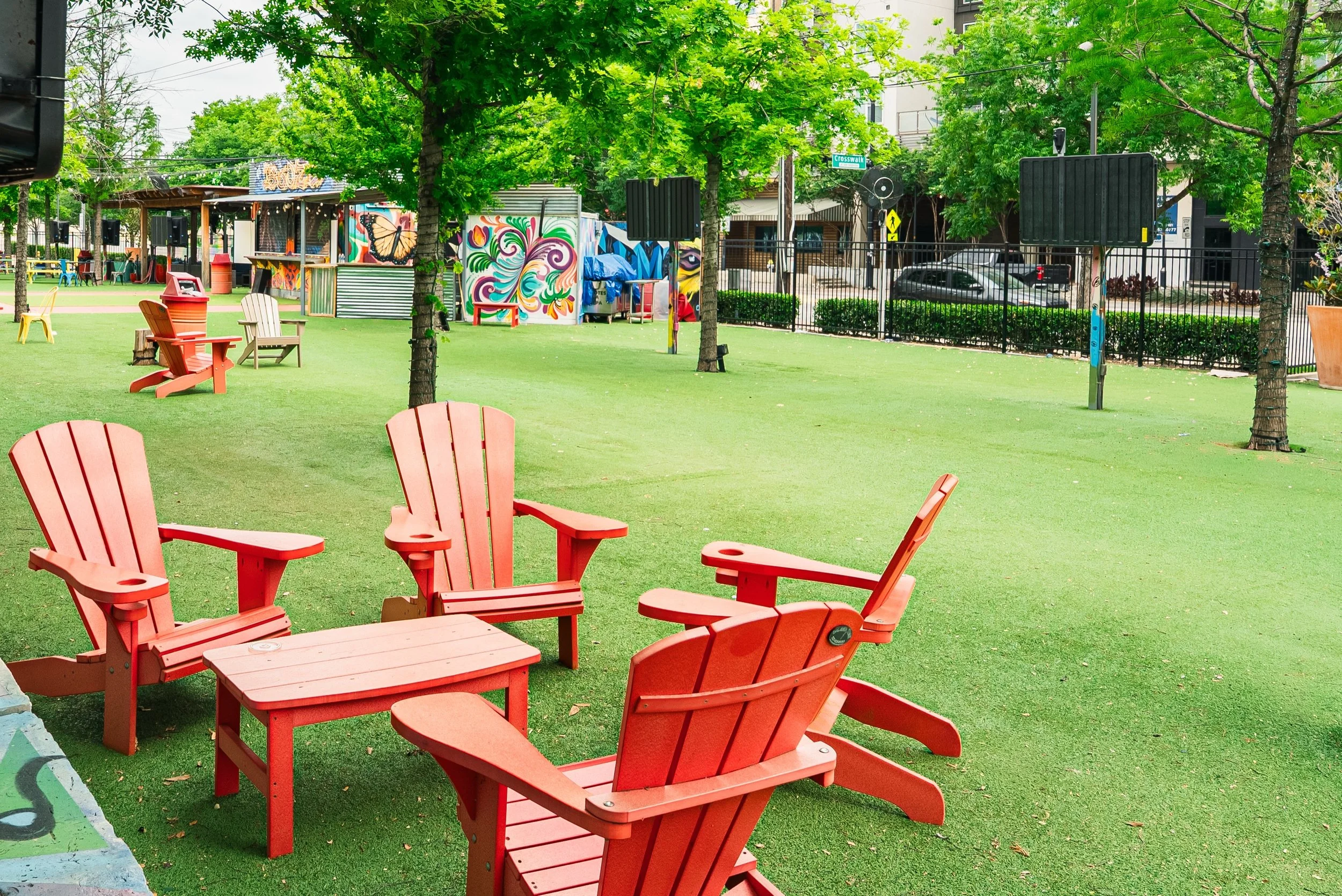 This is where the energy lives.

Live entertainment, games, fan moments, and everything that turns a match day into a full Fan Zone experience &mdash; all happening right here in Trinity Groves.