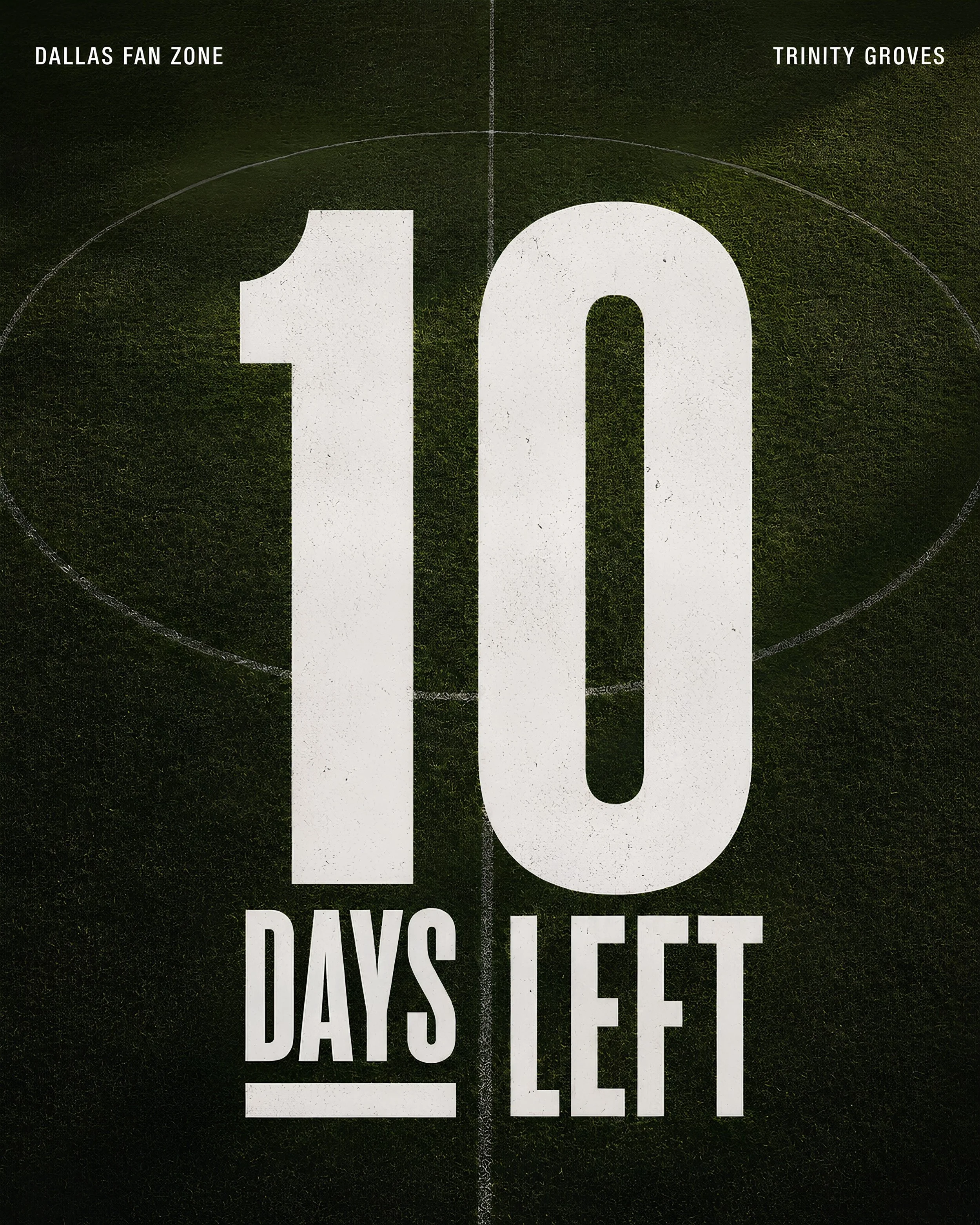 10 days out and Dallas is officially on the clock. ⚽️

The Summer of Soccer is almost here &mdash; big matches, big screens, and Dallas Fan Zone at Trinity Groves ready for every moment.