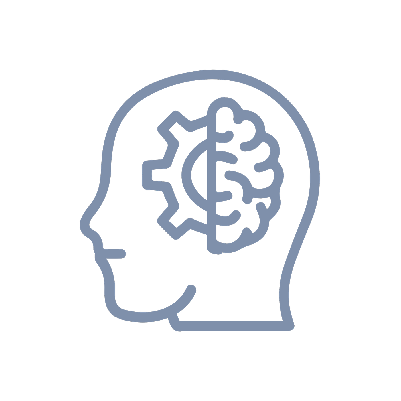 Geometric drawing of an outline square with sections divided by vertical, horizontal, and diagonal lines.
