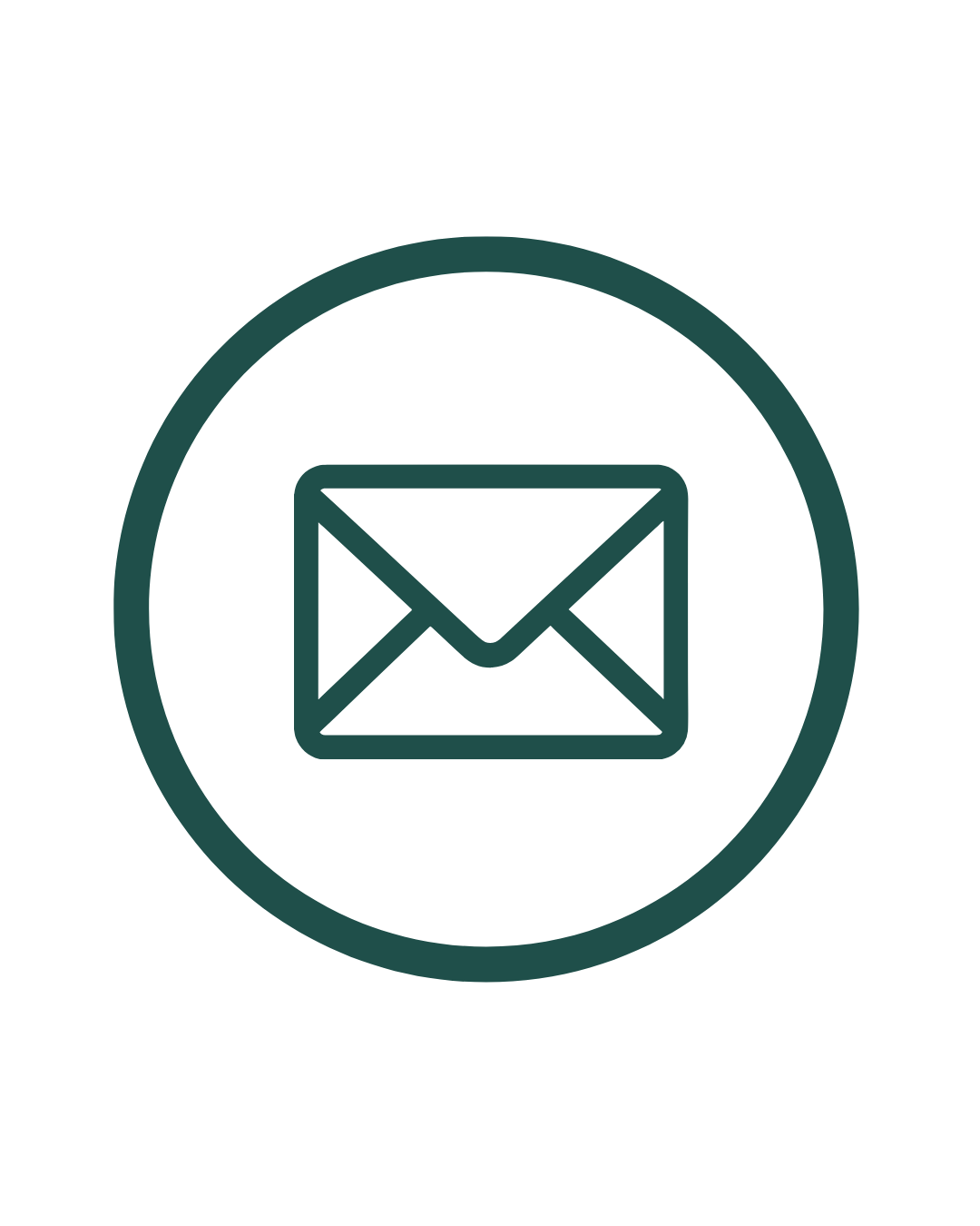 Email icon inside a circle.