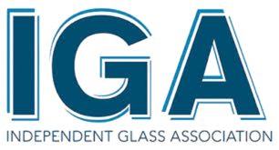Logo for IGA, a grocery store chain, with the text IGA in large blue letters and 'Independent Grocers' written below.