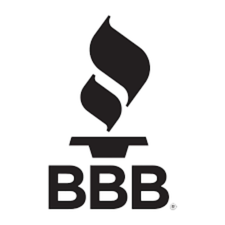 The BBB logo consisting of a flame symbol above the letters 'BBB' in black.