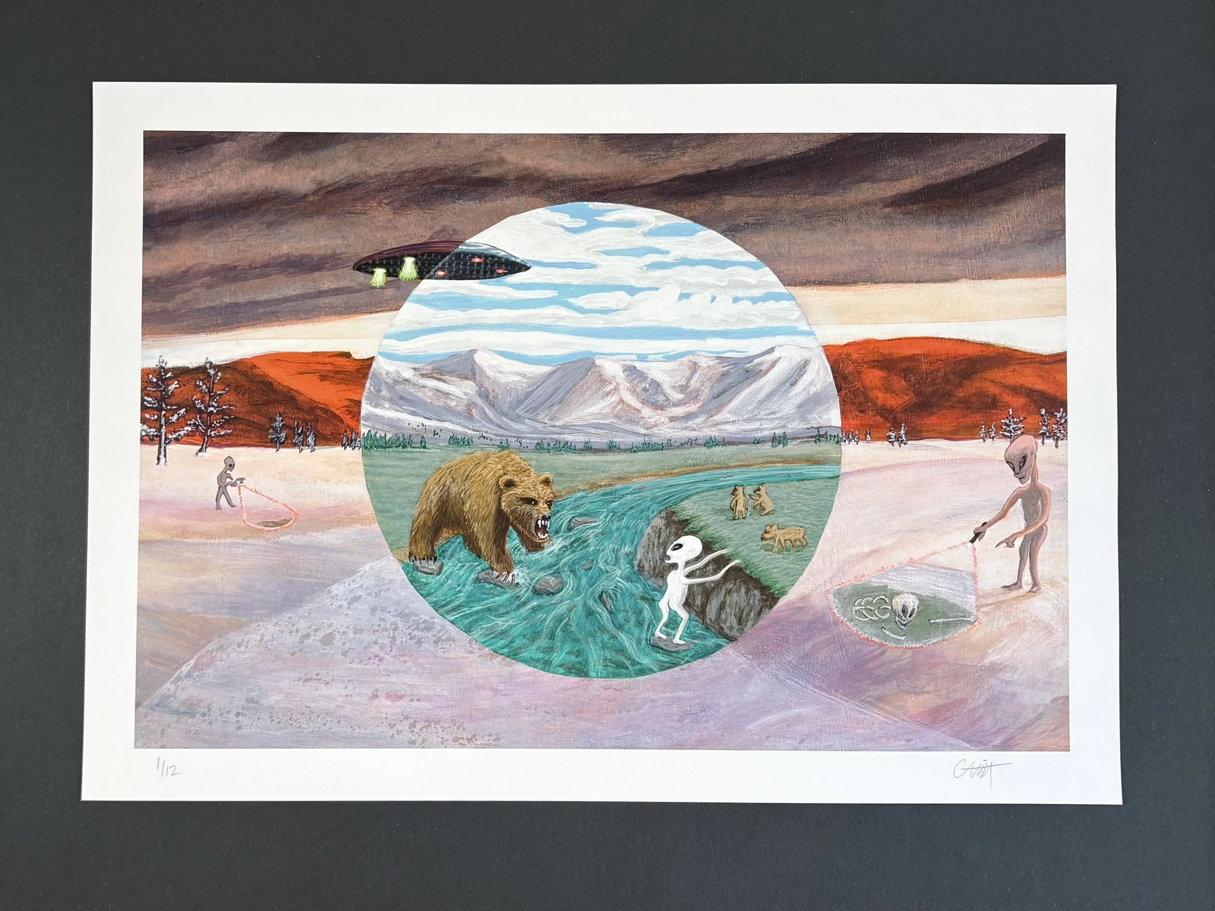 "Alien Death Investigation" - Limited Edition Giclée Print