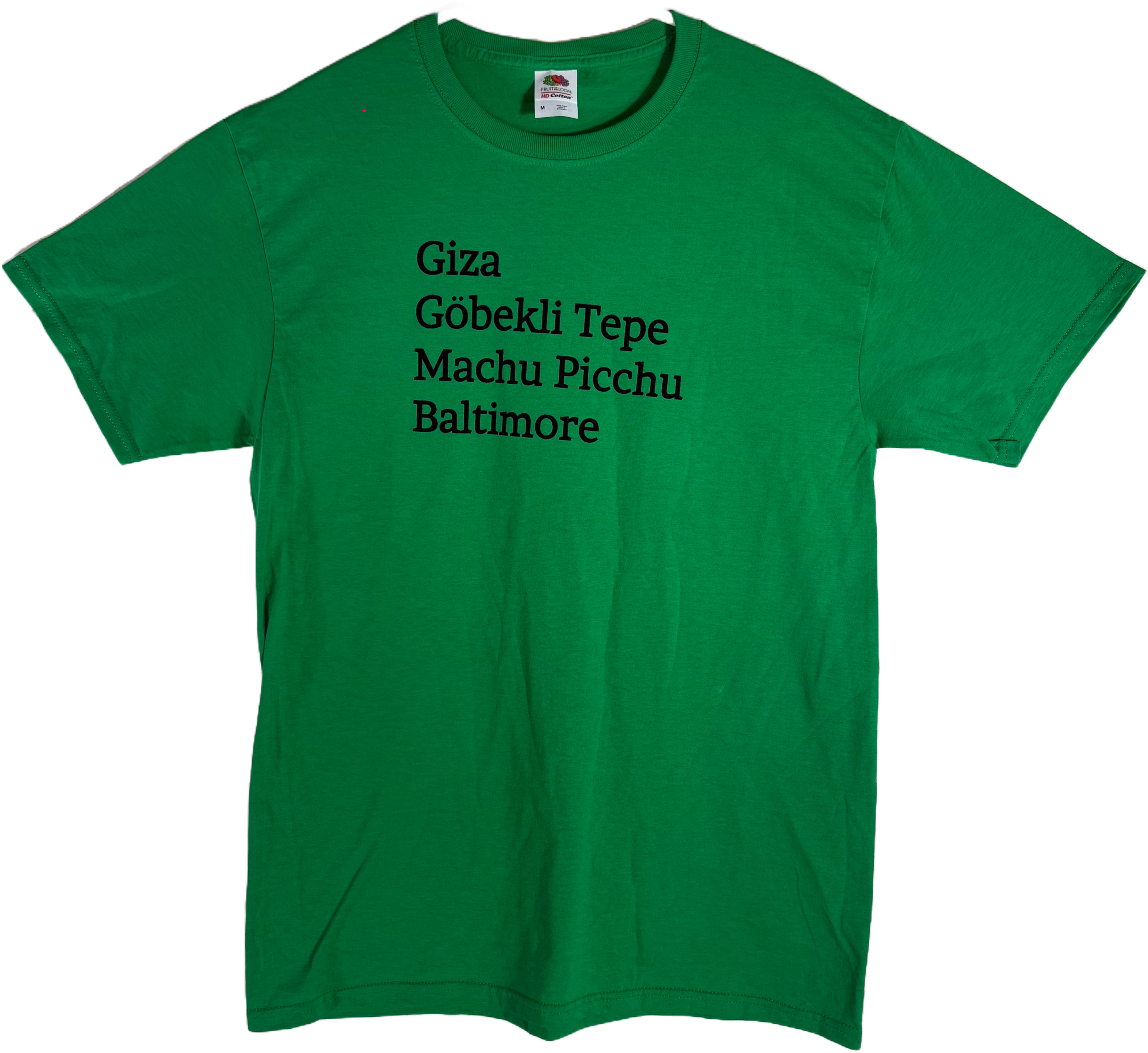 Odd places T-shirt / Green / Medium