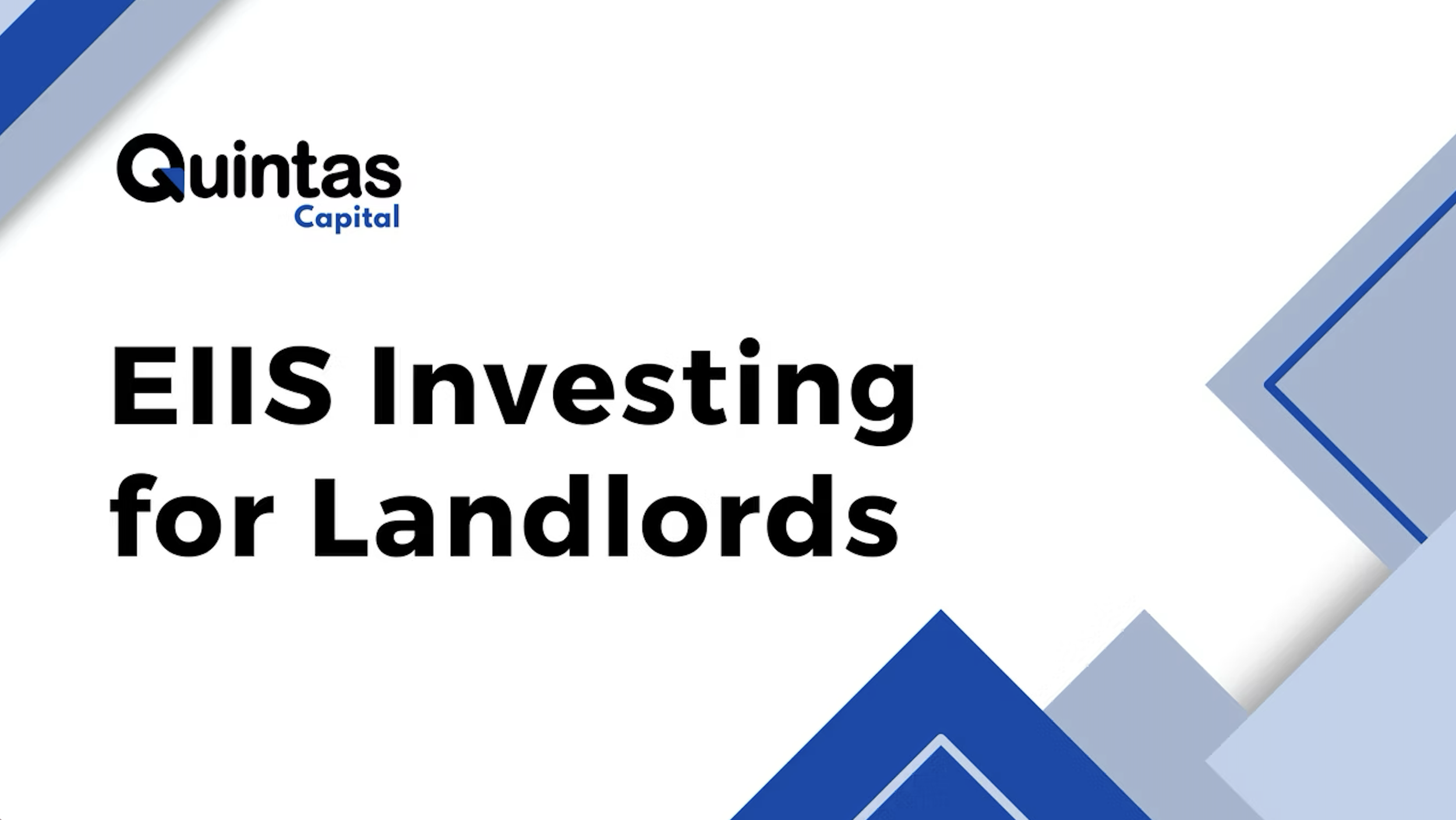 EIIS Investing for Landlords – How to Improve Cashflow