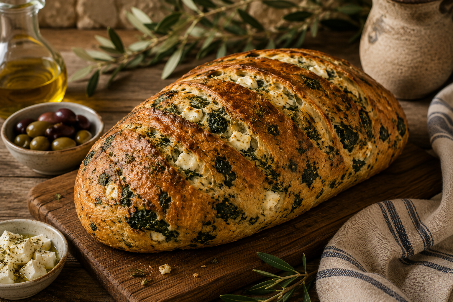Spinach and Feta Loaf