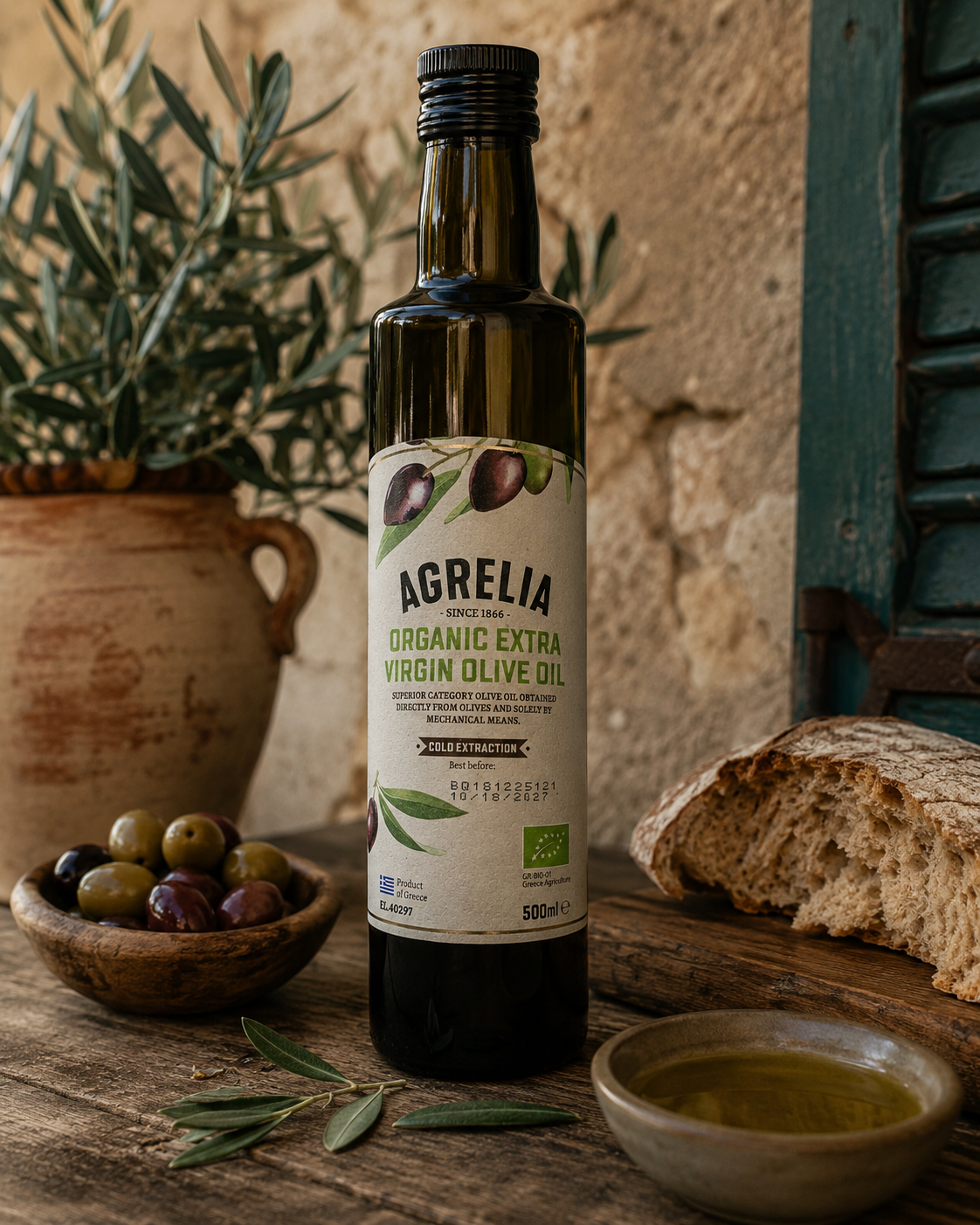 Agrelia Organic EV Olive Oil 500 ml