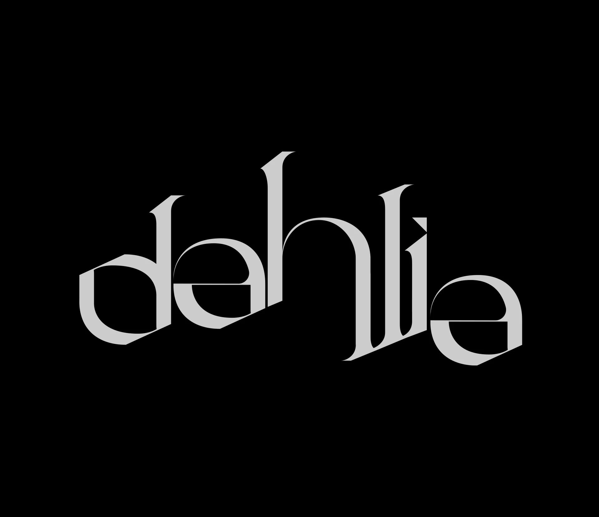 "Dahlia" Custom Type Design