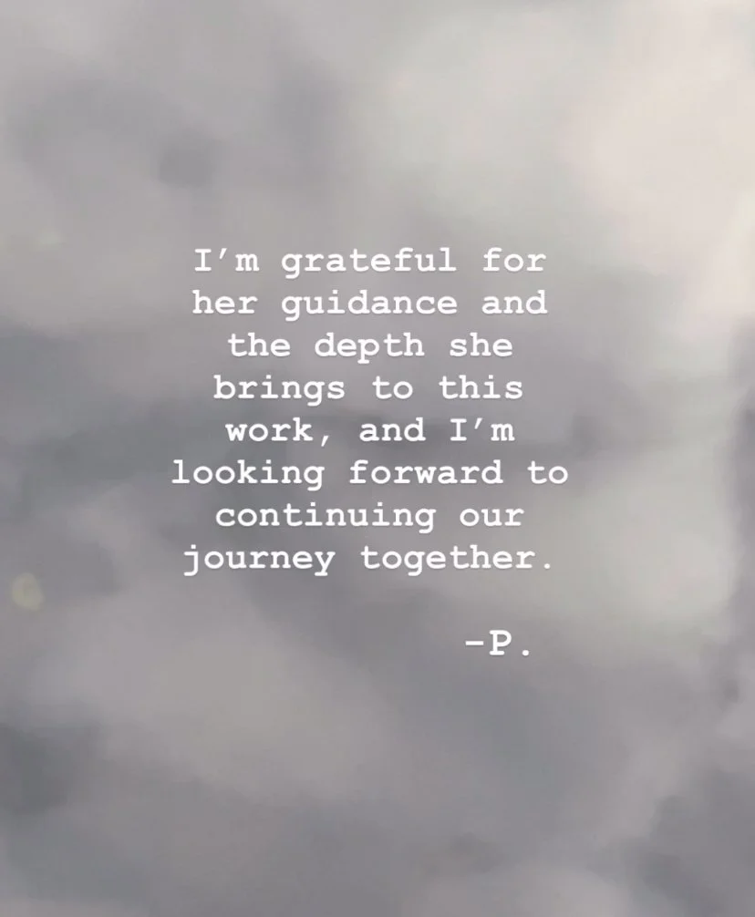 A cloudy sky background with an inspirational quote about guidance and journey written in white text.