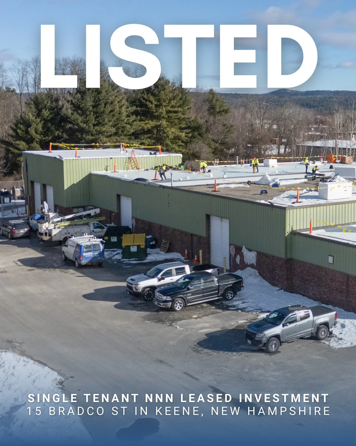 EXCLUSIVE 📣 15 Bradco St, Keene, NH

$1,990,000 | 8.52% Cap Rate | 19,385 SF Single-Tenant NNN Investment

Leased to Consolidated Communications with a long-standing presence at the property since 1975 and a recent 5-year lease extension.

#CRE #New