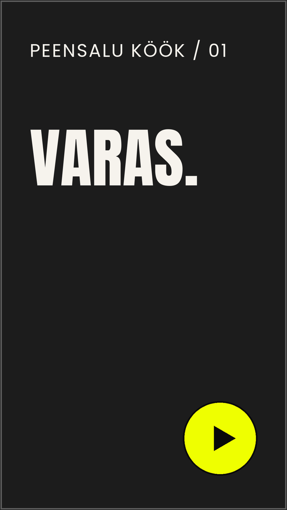 Peensalu Köök — Varas