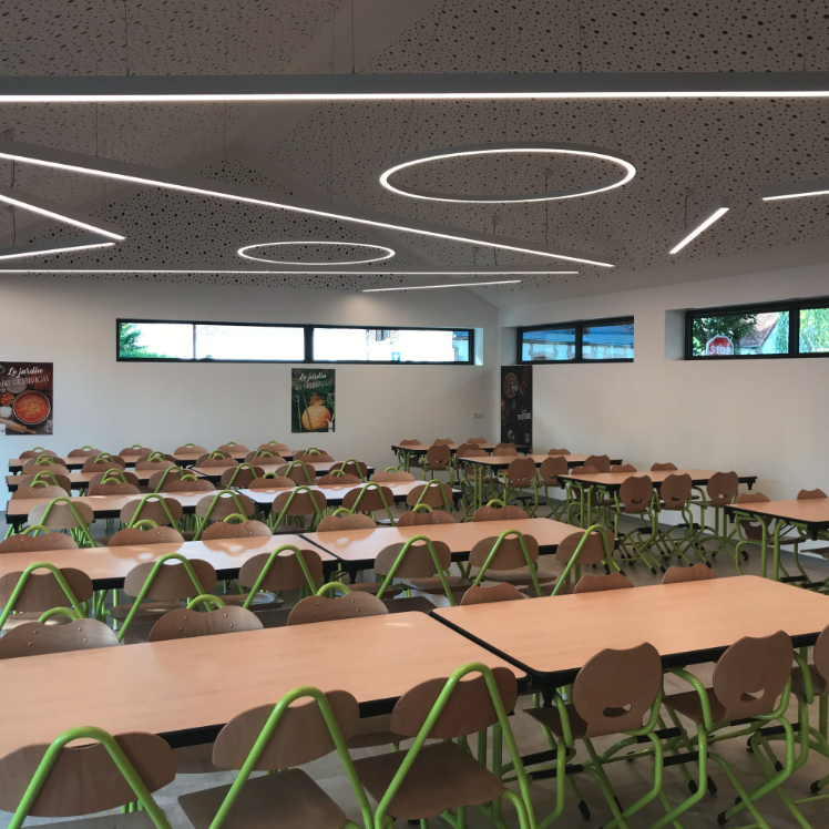Création d’une cantine scolaire, à Sézannes. “B+A” Patrick PLANCHON Architecte, 2023
