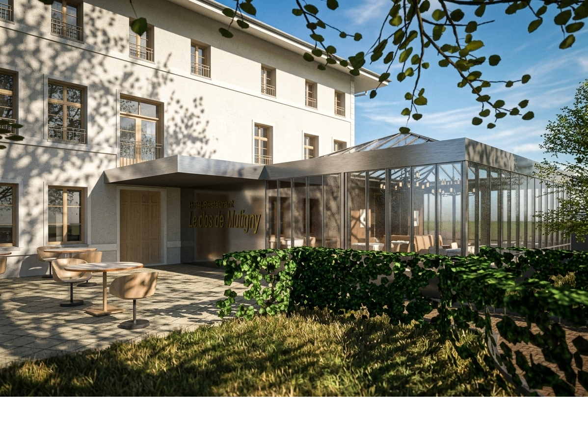 Extension d’un hôtel, le Clos de Mutigny. 2015
