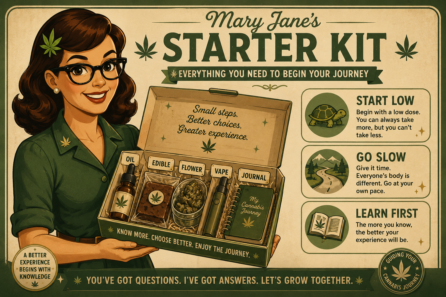 Mary Jane's Starter Kit — Everything you need to begin your cannabis journey