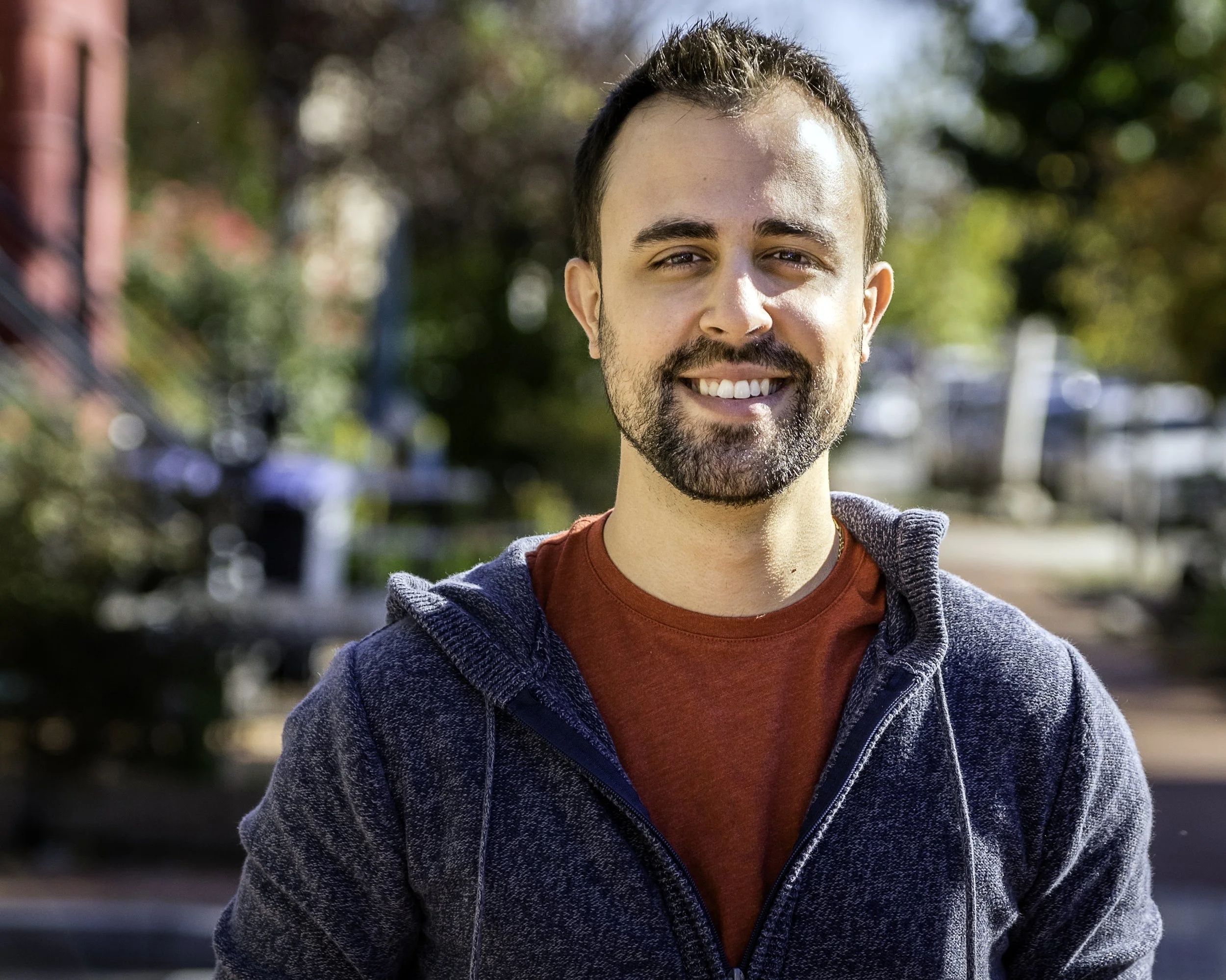 Alex Albisu, professional voice over artist based in Washington D.C.