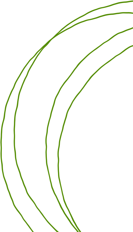green curved lines
