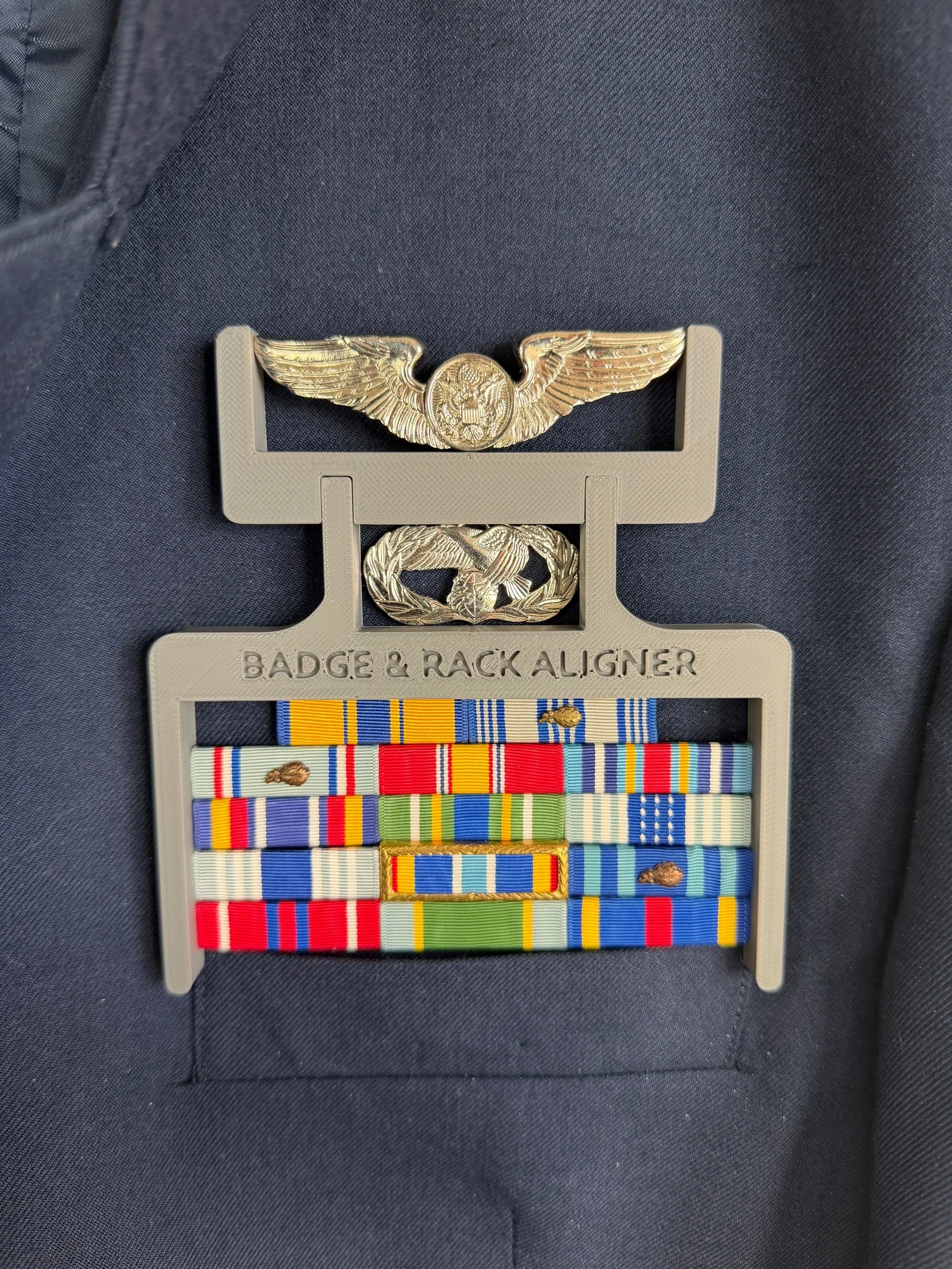 Aviation Over Badge & Rack Aligner - Air Force
