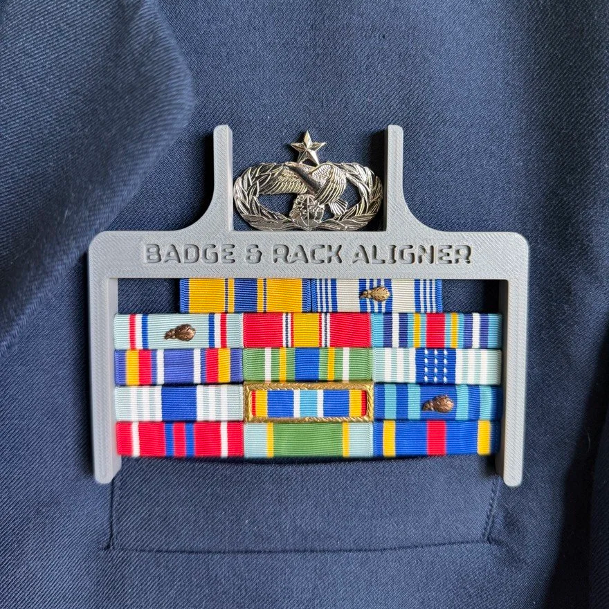 THE ORIGINAL BADGE & RACK ALIGNER