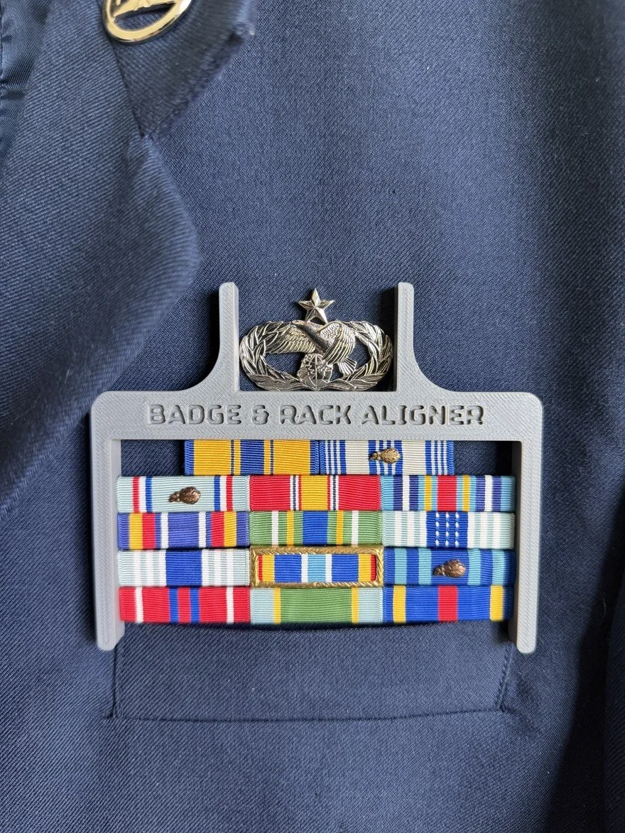 The Orginal Badge & Rack Aligner - Air Force
