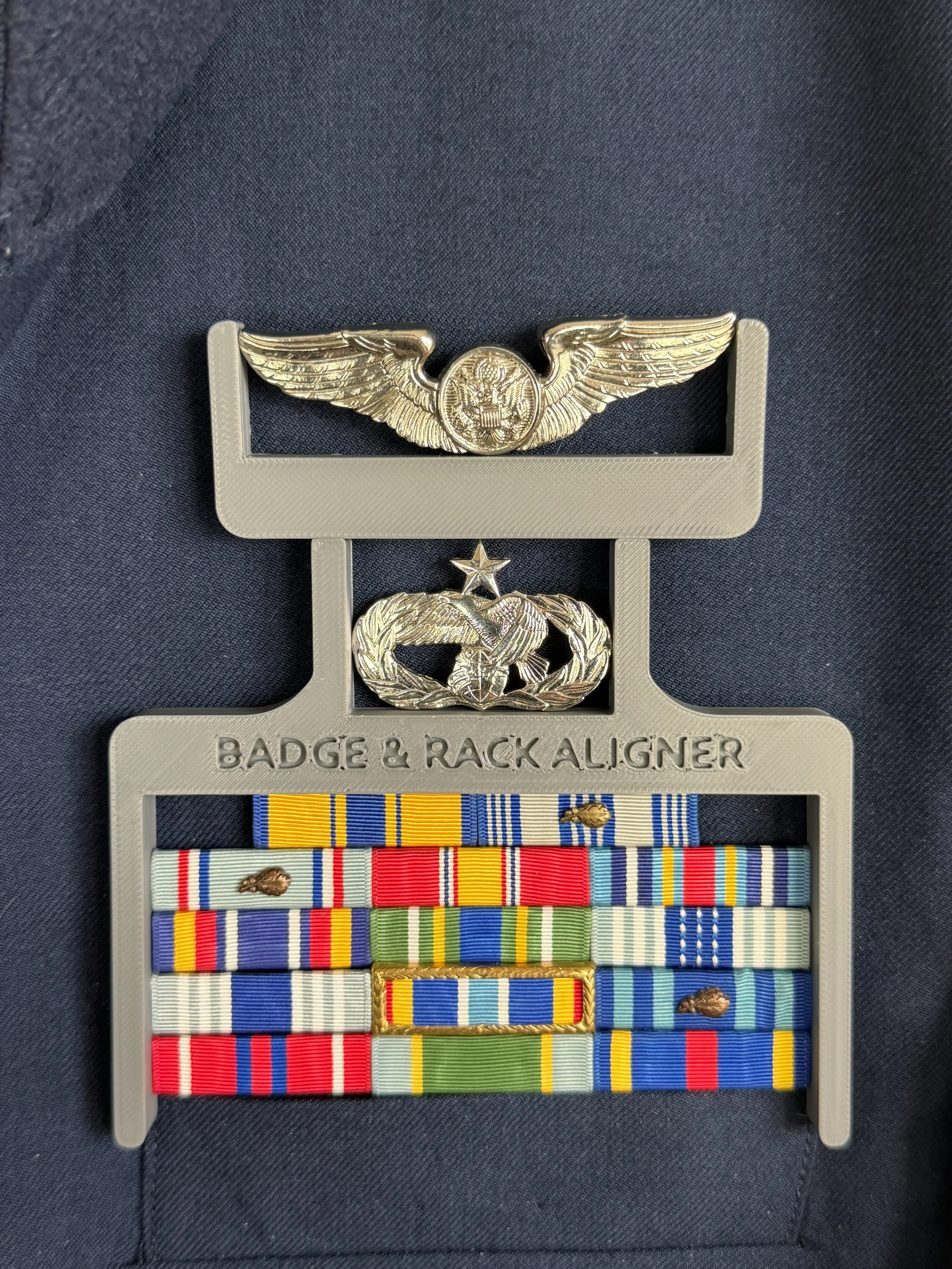 Aviation Over Badge & Rack Aligner - Air Force