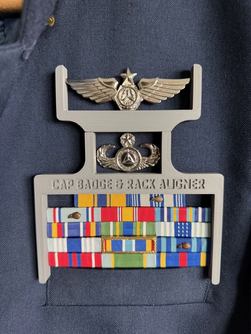 CAP Wings + Incident Commander Double Badge & Rack Aligner - Civil Air Patrol