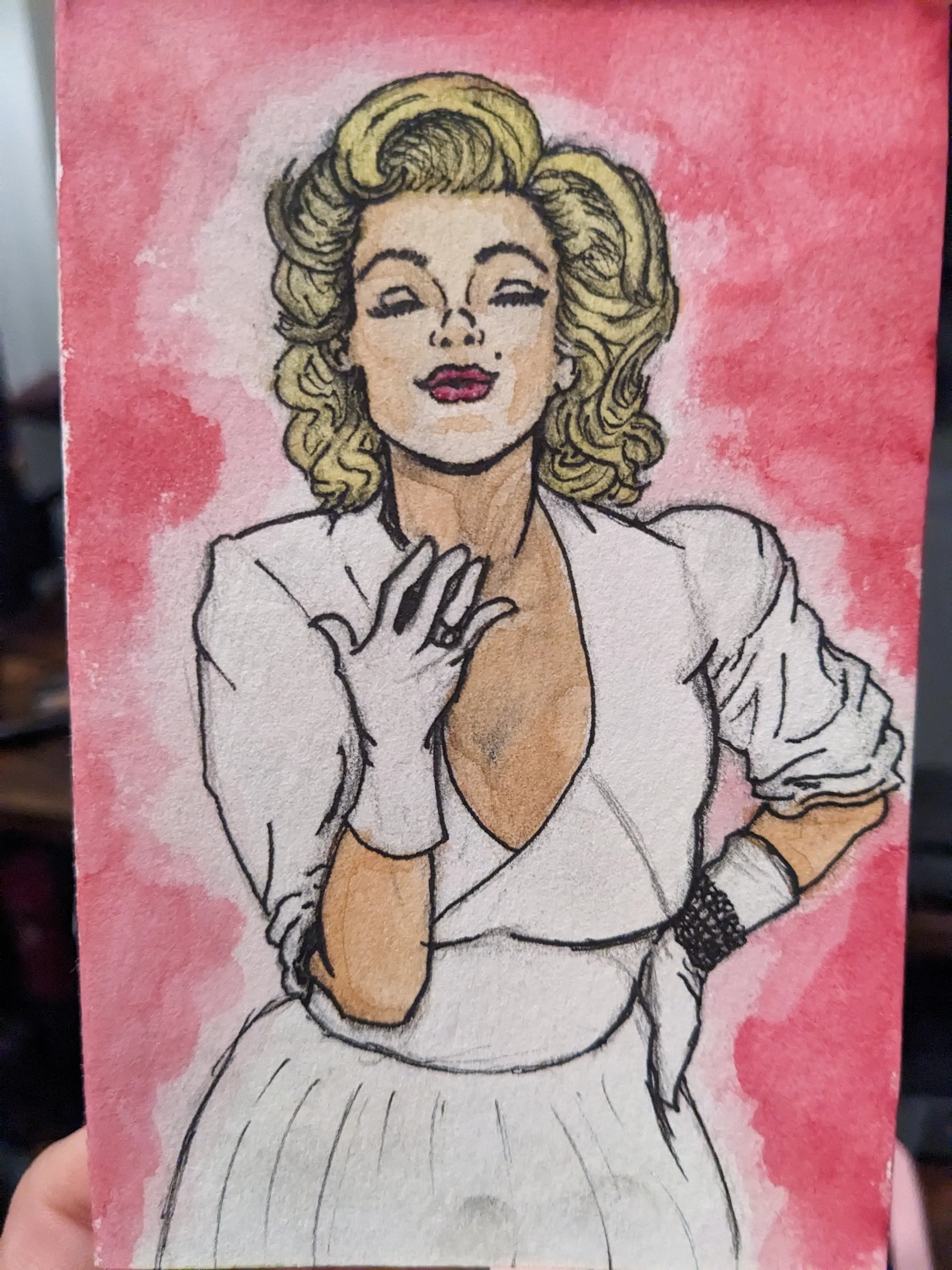 Watercolor + Ink (Holiday Card for Family)