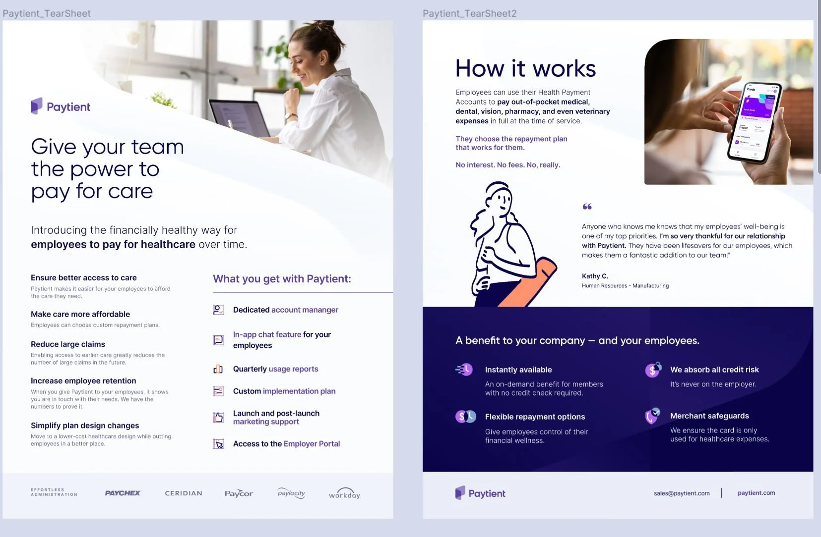 Paytient Tearsheet Rebrand 