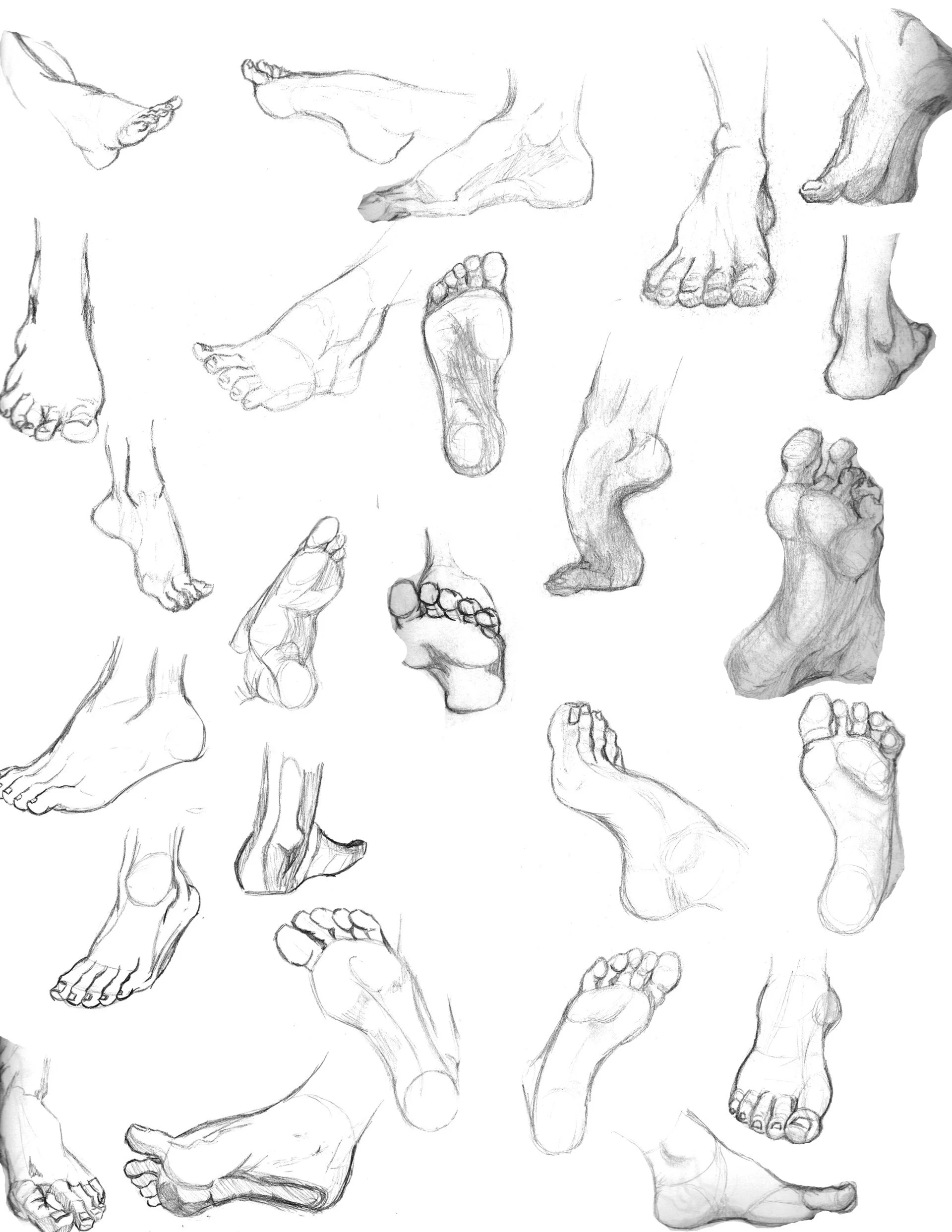 Feet Figure Drawing Class (Photoshop)