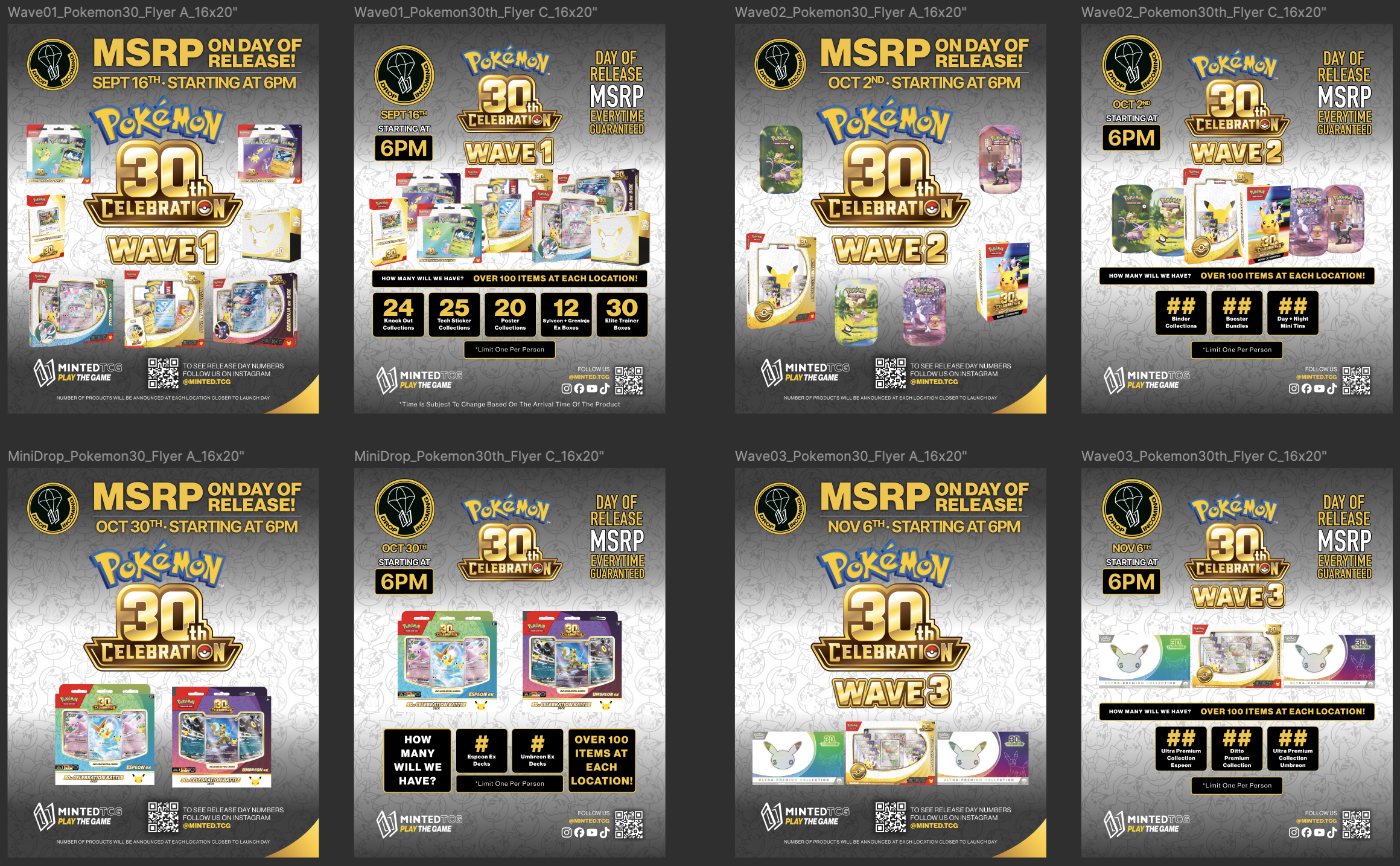 Pokemon 30th Drops