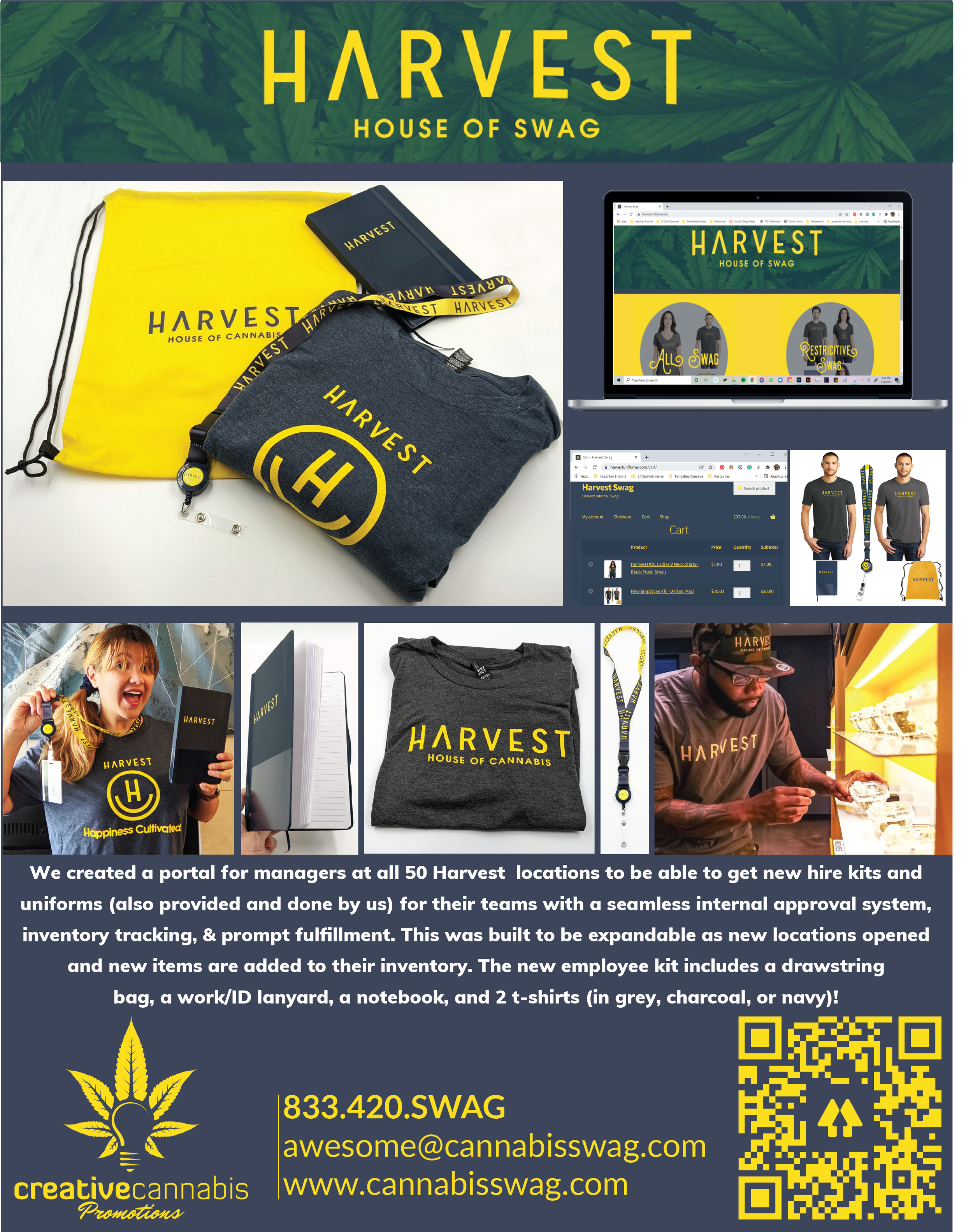 Harvest HOC Employee Portal + New Hire Kits Case Study