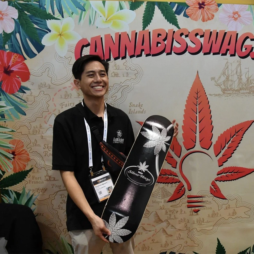 Custom Skateboard and Background Design