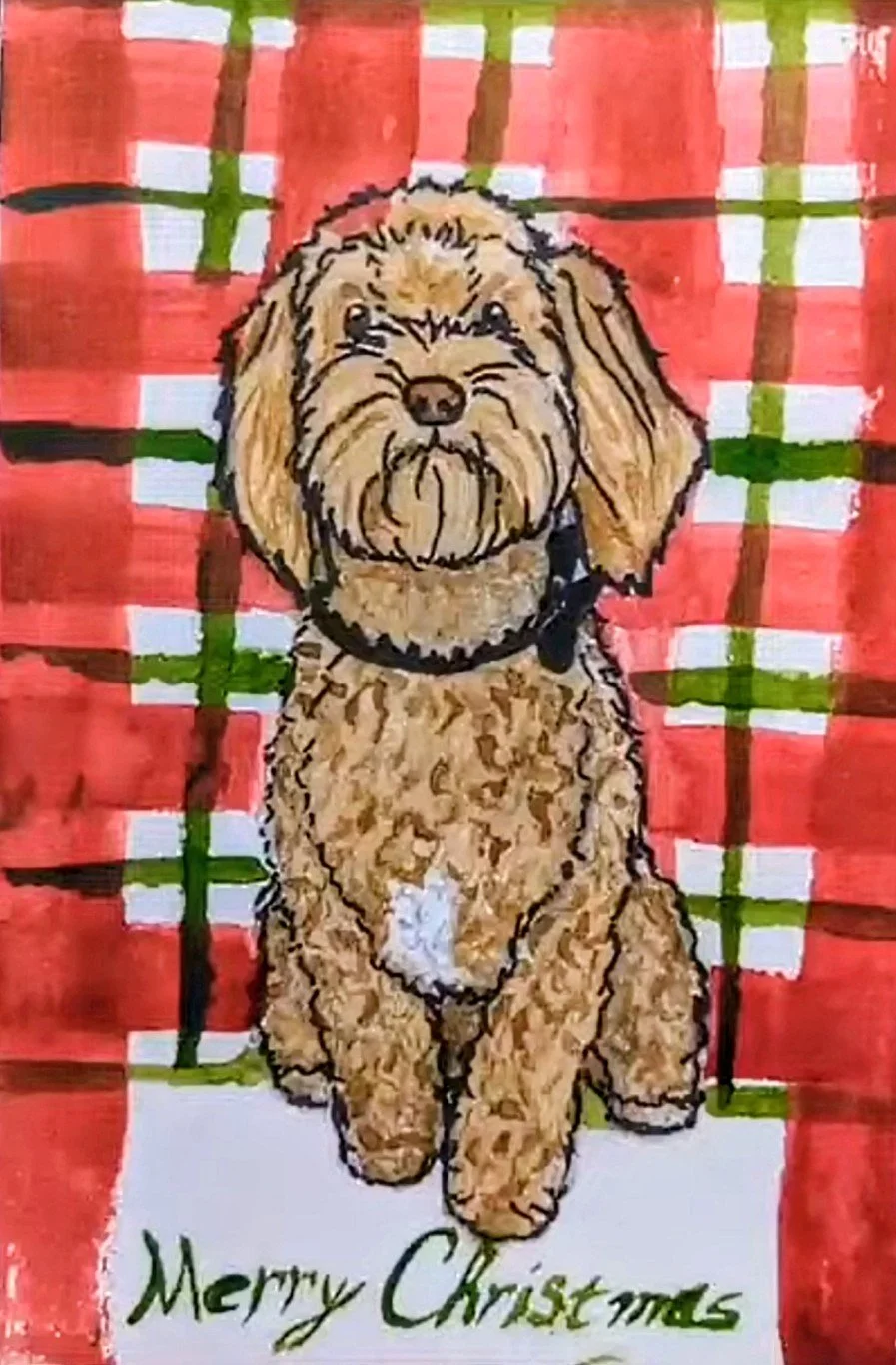 Watercolor + Ink (Holiday Card for Family)