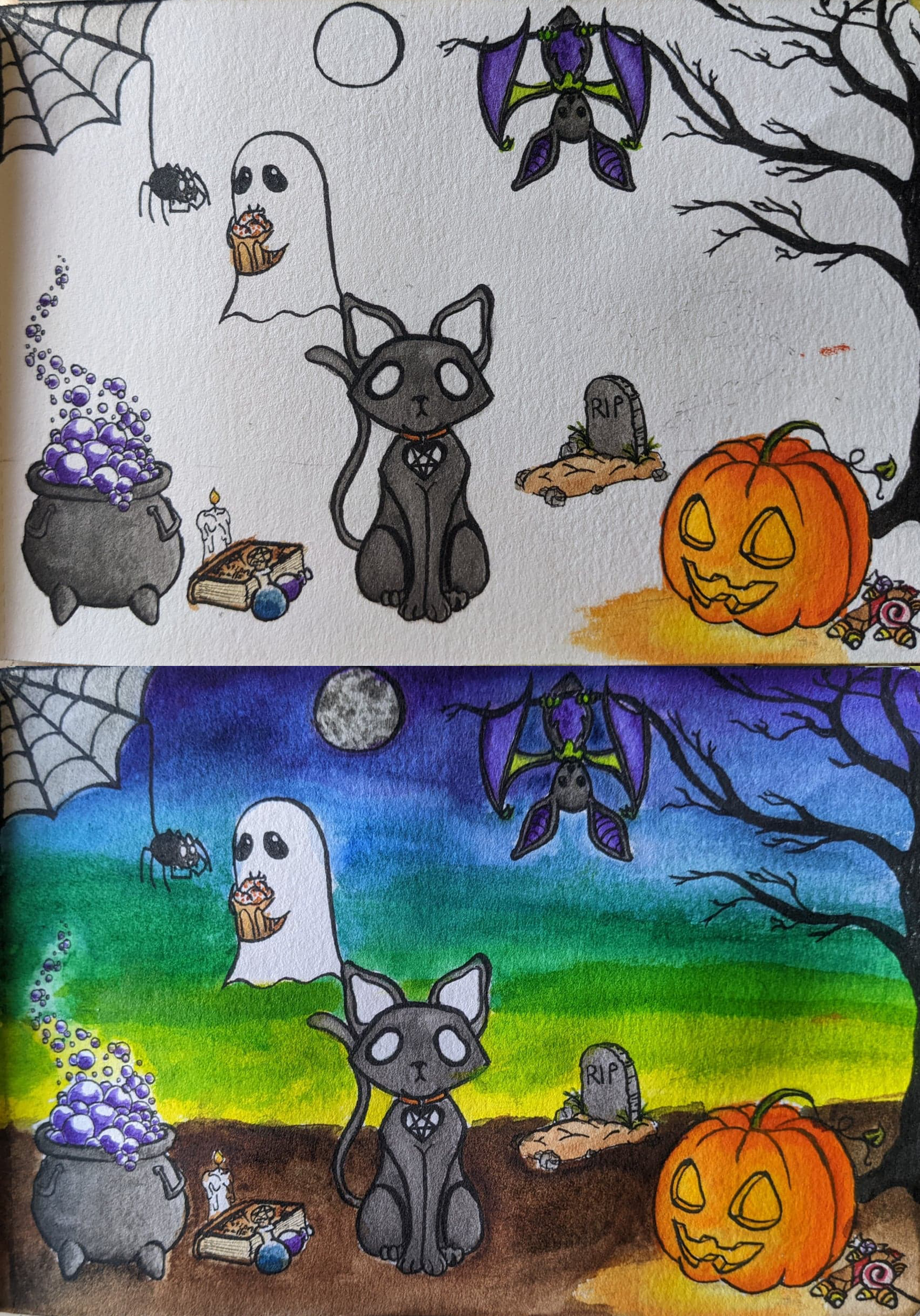 Watercolor + Ink