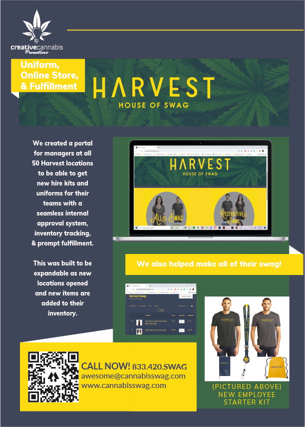 Harvest HOC Uniform, Online Store & Fulfillment Case Study